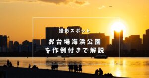 【羽田空港撮影スポット】お台場海浜公園を紹介