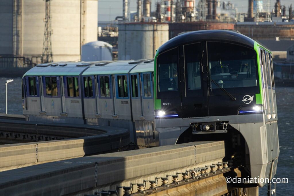 モノレールの撮影スポット作例(羽田空港第3ターミナル駅)