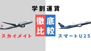 【若年層向け当日運賃】JALのスカイメイトとANAのスマートU25を徹底比較