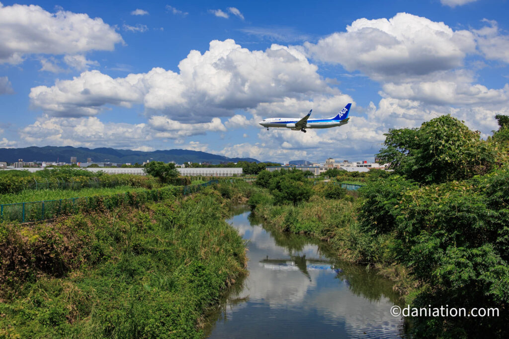 最大40コマ/秒の超高速連写を活かした飛行機写真(EOS R6 markⅱ)