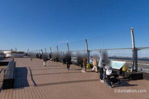 羽田空港第2ターミナル展望デッキの様子