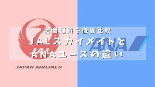 【航空券の学割】JALのスカイメイトとANAのユースを徹底比較