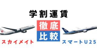 【若年層向け当日運賃】JALのスカイメイトとANAのスマートU25を徹底比較