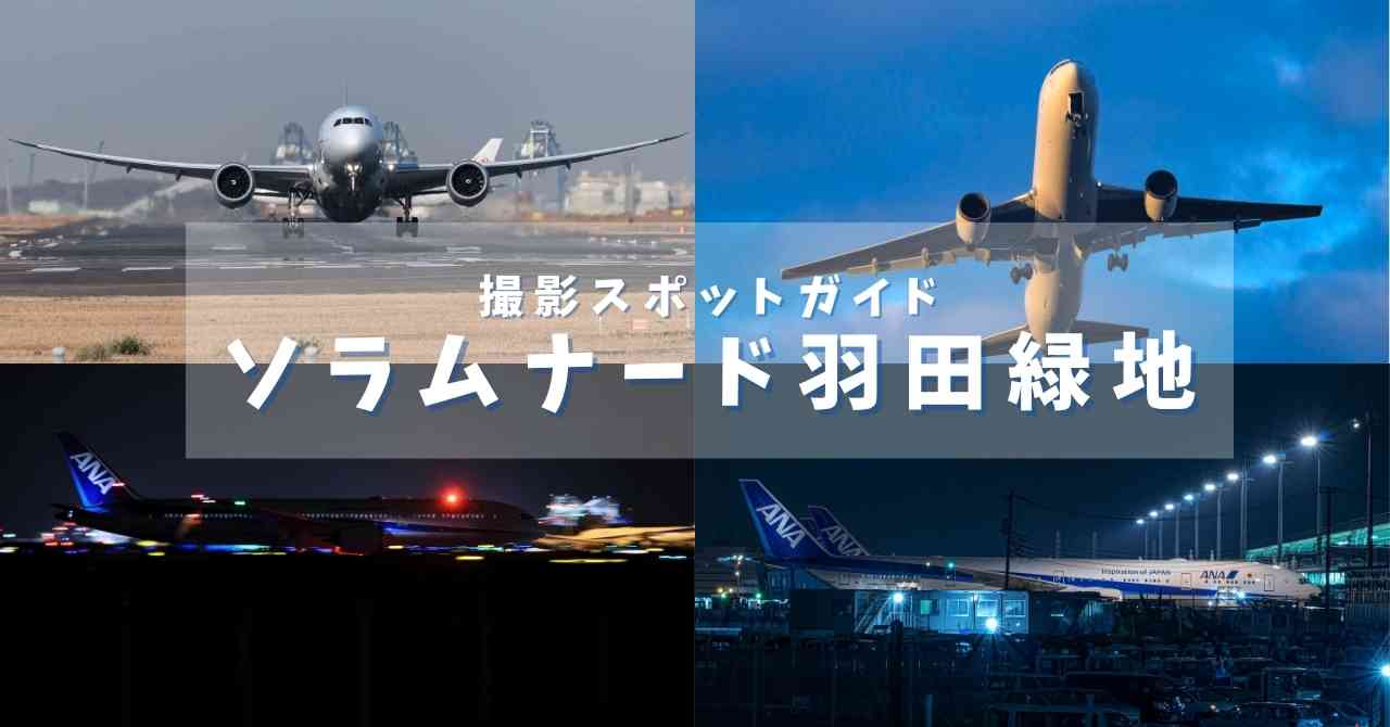 羽田空港の撮影スポットとしてソラムナード羽田緑地を解説