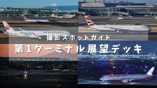 【飛行機好き必見!!】羽田空港第1ターミナル展望デッキで撮れる飛行機写真