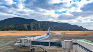 【短すぎるプレミアムクラス】ANA B737-800 八丈島~羽田(バースデーフライト)
